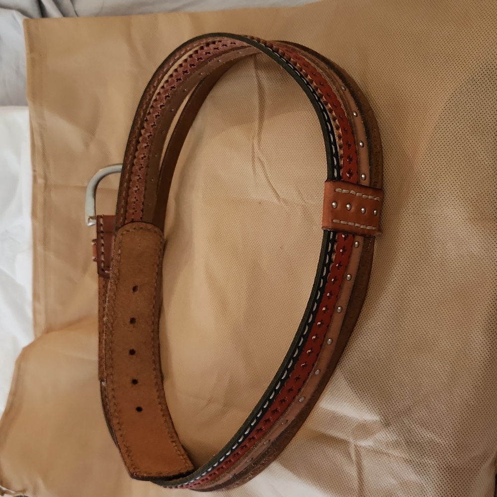 Fossil Multi-Strand/Color Leather Belt - image 7